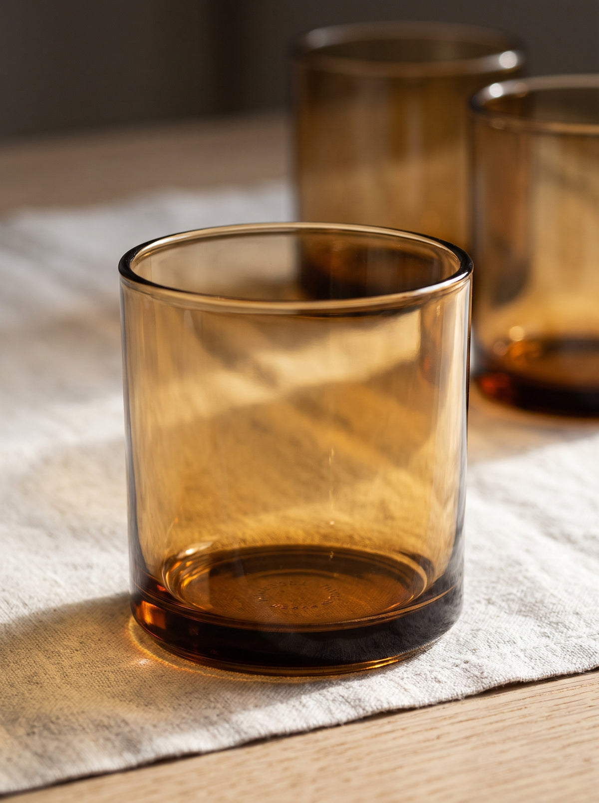 Hasami Porcelain Tumbler 85 mm, Amber, Set of 3