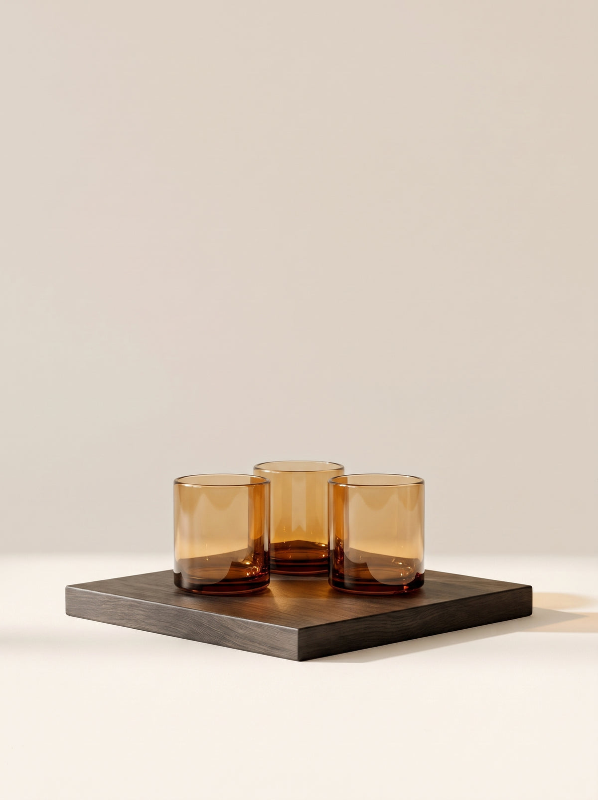 Hasami Porcelain Tumbler 85 mm, Amber, Set of 3