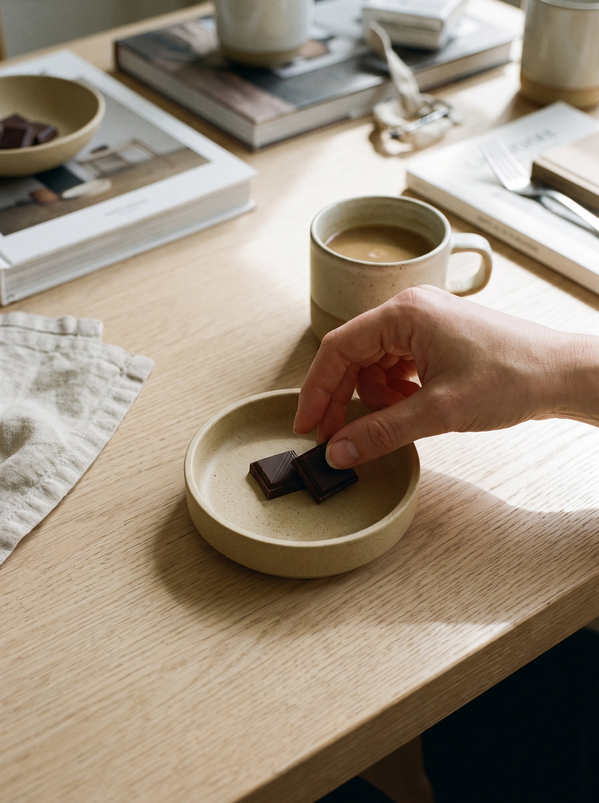 Hasami Porcelain Plate 85 mm, Natural