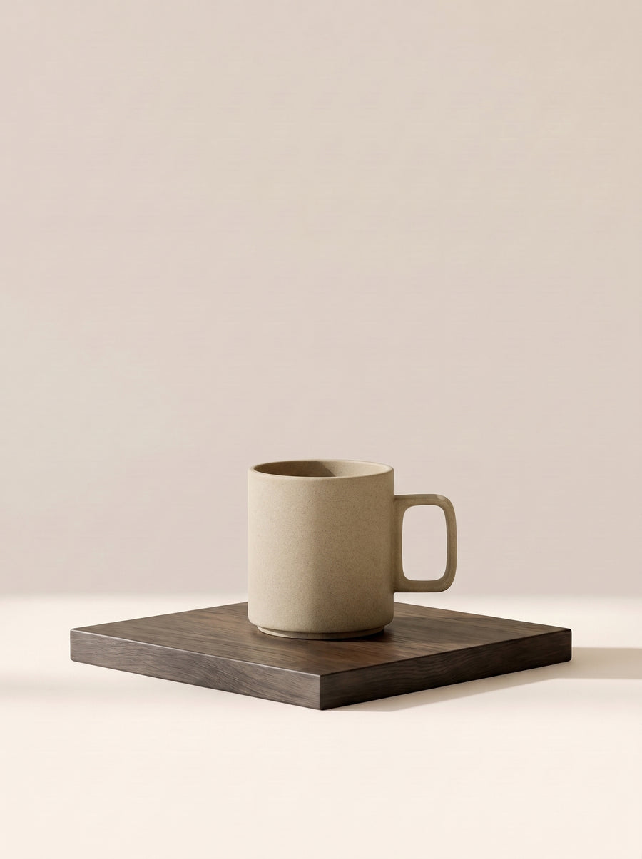 Hasami Porcelain Mug Cup 85 mm Medium, Natural