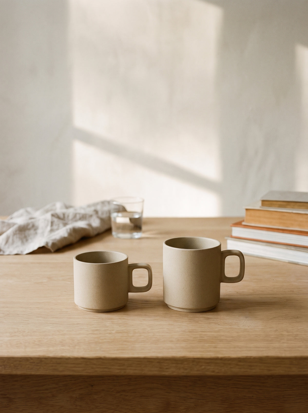 Hasami Porcelain Mug Cup 85 mm Small, Natural