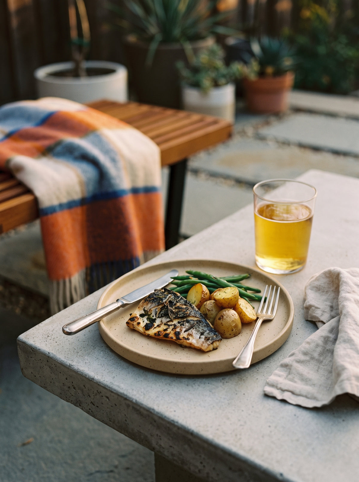 Hasami Porcelain Plate 185 mm, Natural