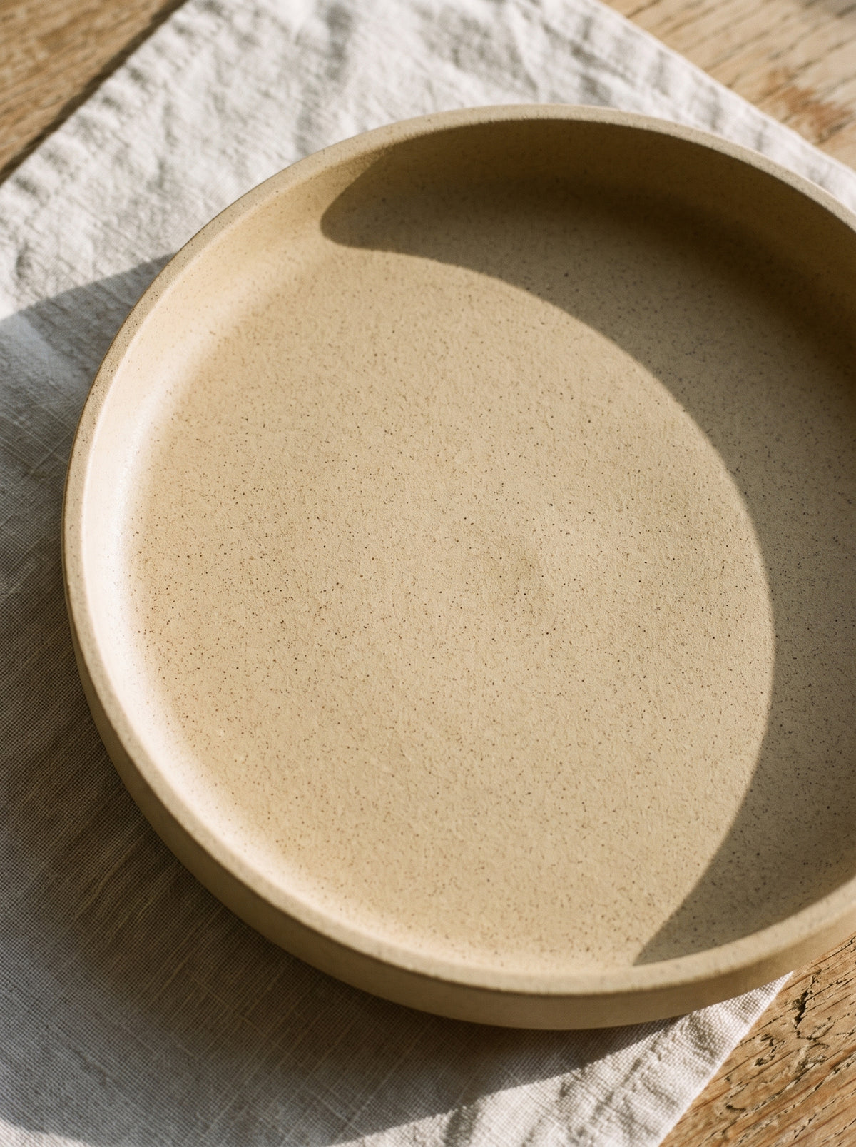 Hasami Porcelain Plate 185 mm, Natural