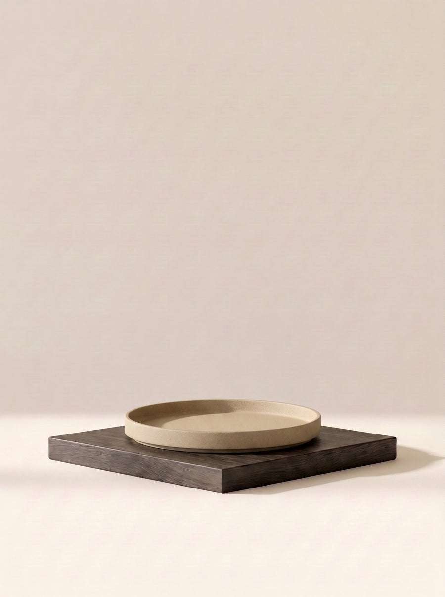 Hasami Porcelain Plate 185 mm, Natural