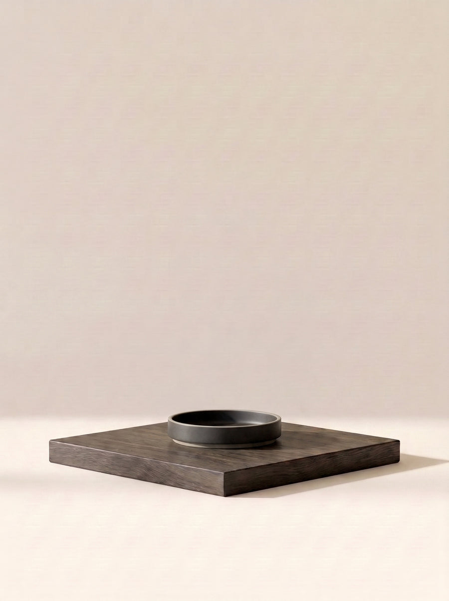 Hasami Porcelain Plate 85 mm, Black